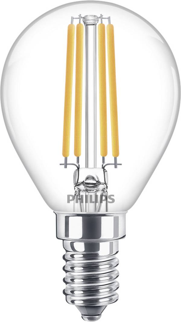Philips LED 76229200 LED (monochrome) EEC E (A - G) E14 Teardrop shape 6.5 W = 60 W Warm white (Ø x L) 4.5 cm x 8 cm 1 pc(s)