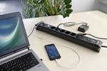 Brennenstuhl Premium-Line socket strip 6-way with USB power delivery
