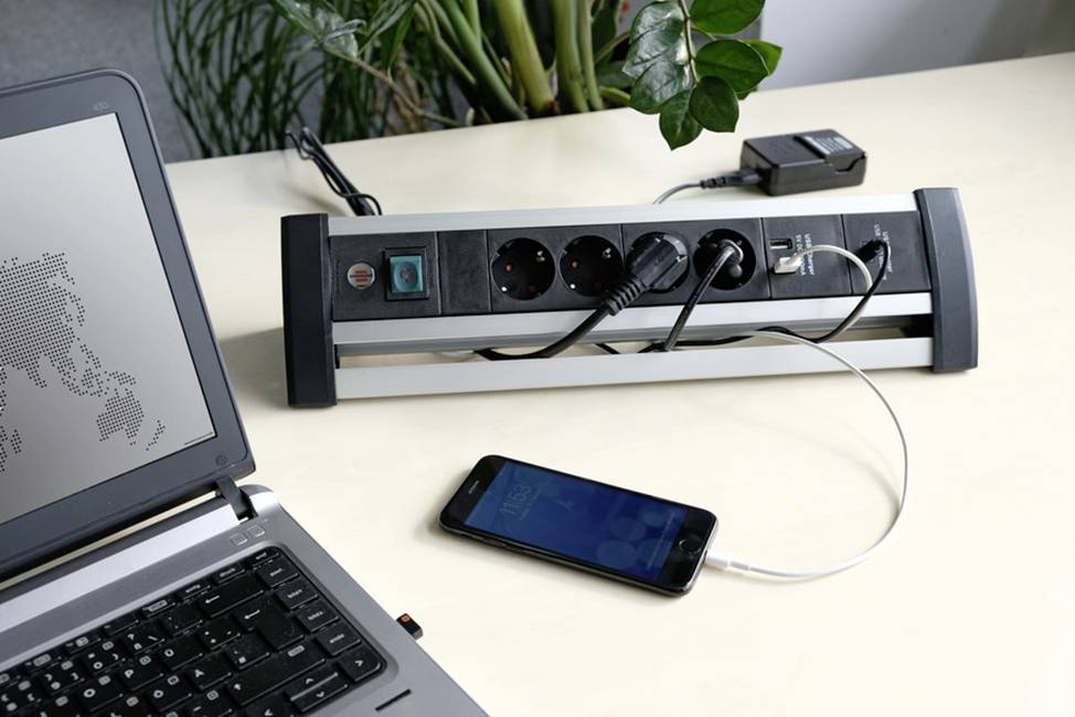 Brennenstuhl 1394000544 Surge protection power strip 4x Black/silver PG connector 1 pc(s)-3
