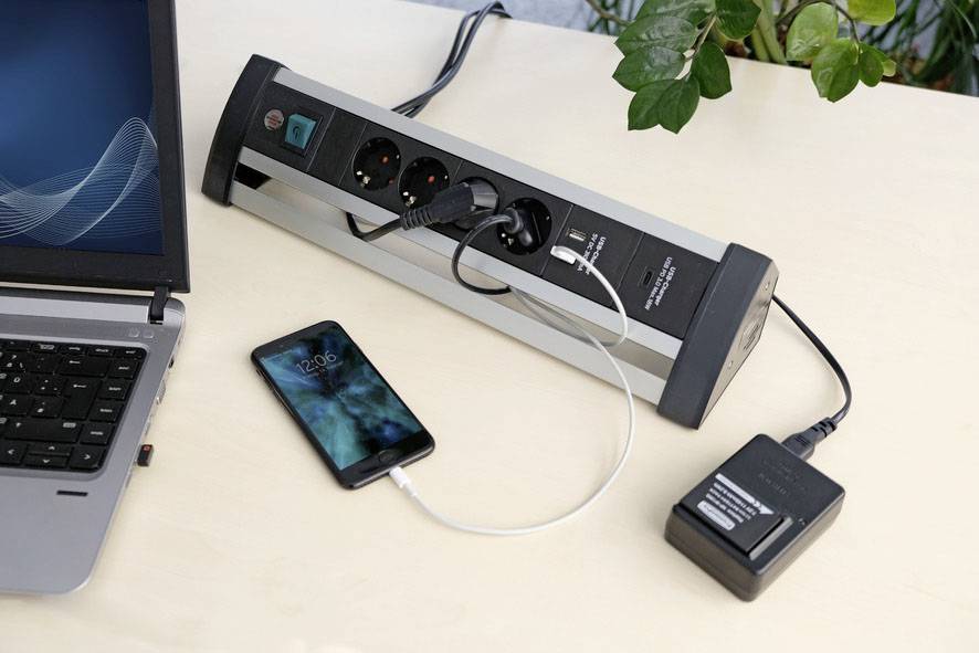 Brennenstuhl 1394000544 Surge protection power strip 4x Black/silver PG connector 1 pc(s)-5