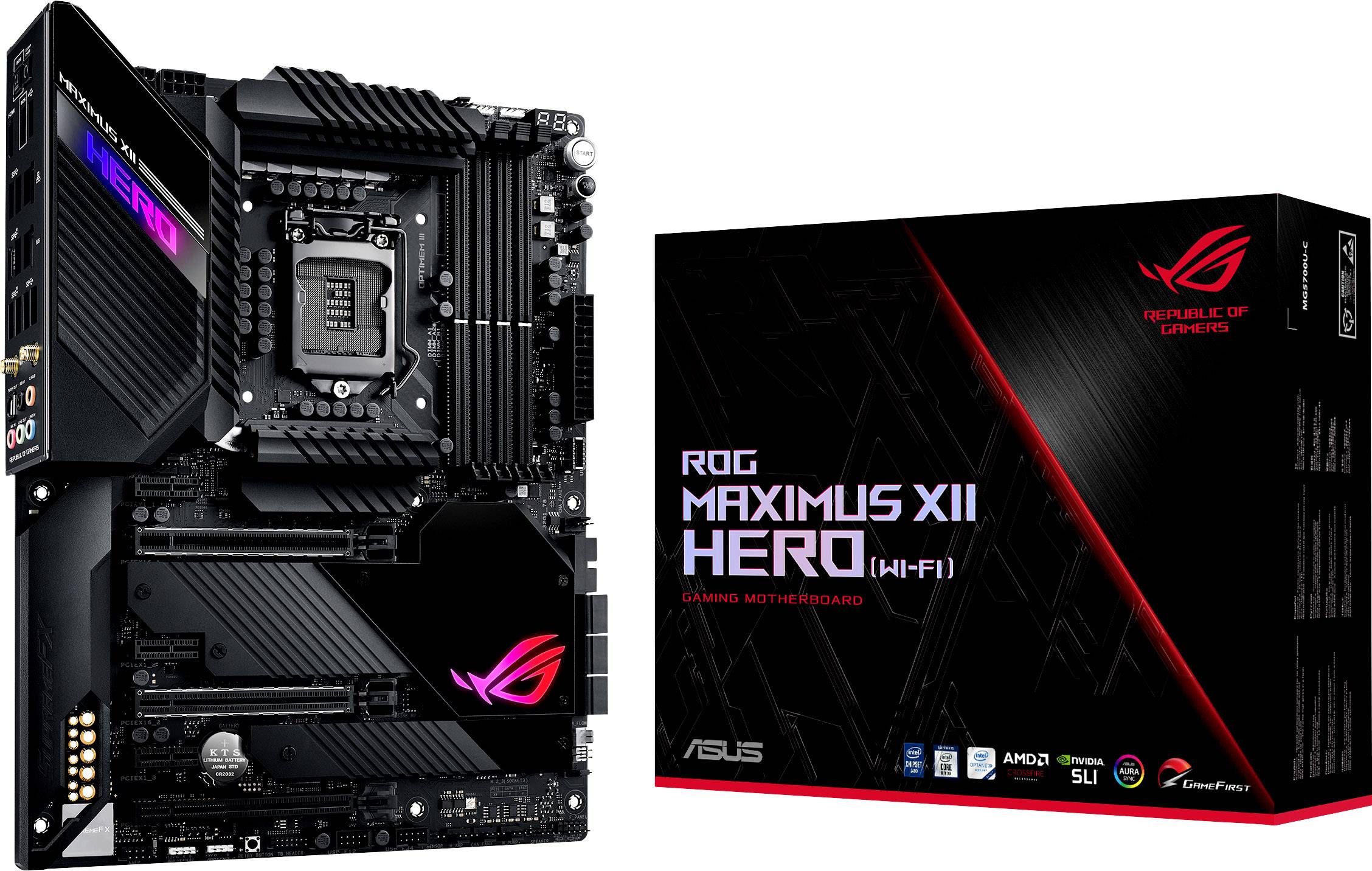 Asus ROG MAXIMUS XII HERO (WI-FI) Motherboard PC base Intel® 1200 Form factor ATX Motherboard chipset Intel® Z490