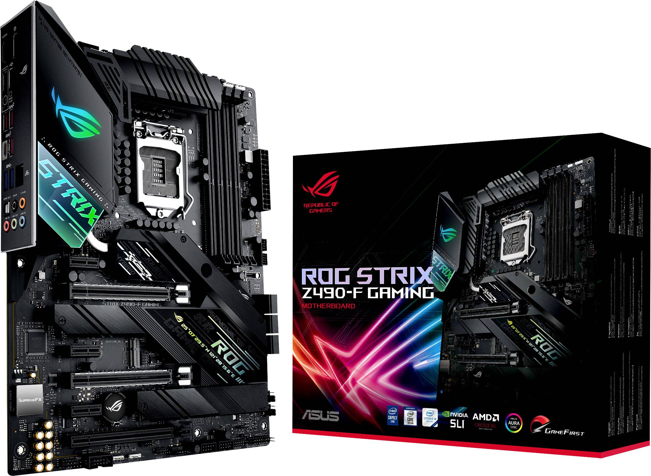 Asus ROG STRIX Z490-F GAMING Motherboard PC base Intel® 1200 Form factor ATX Motherboard chipset Intel® Z490