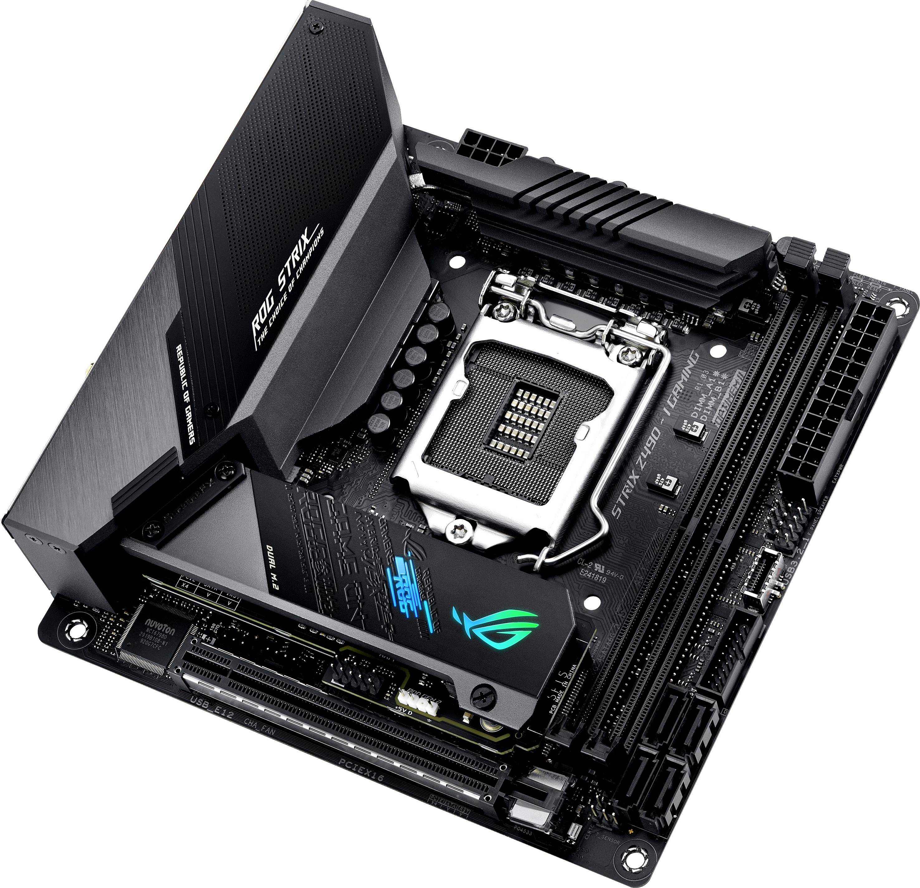 ASUS INTEL Z490 搭載 LGA1200 対応 マザーボード ROG STRIX Z490-I