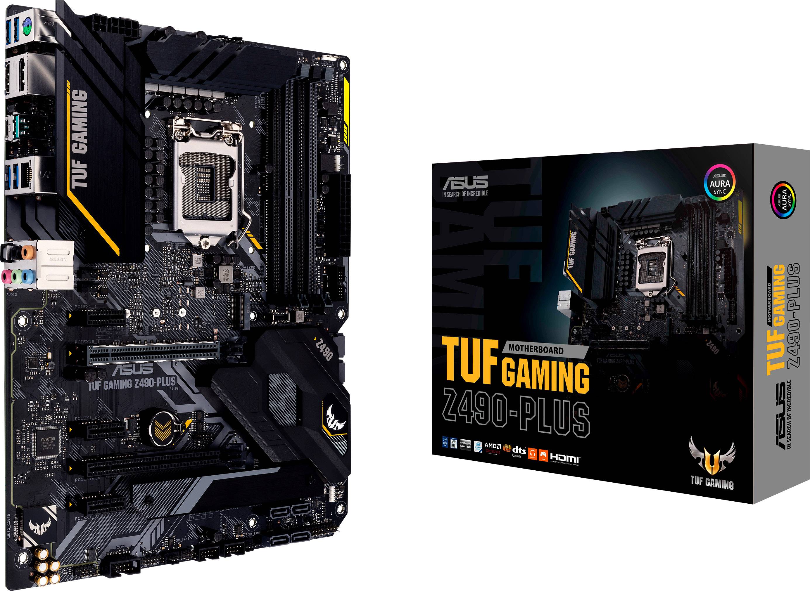 Asus TUF GAMING Z490-PLUS Motherboard PC base Intel® 1200 Form factor ATX Motherboard chipset Intel® Z490