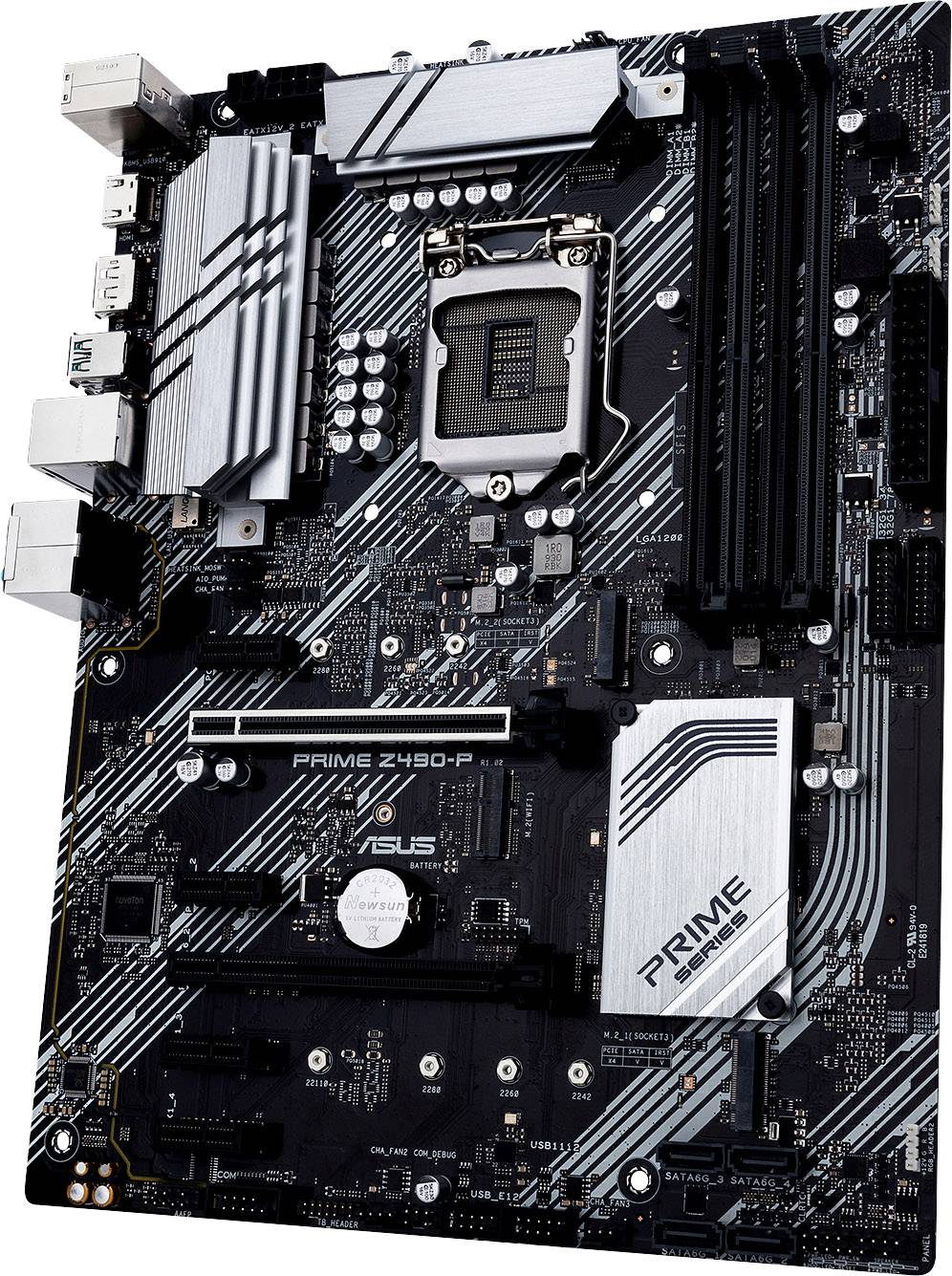 Asus PRIME Z490-P Motherboard PC base Intel® 1200 Form factor (details) ATX Motherboard chipset Intel® Z490-4