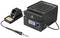 Soldering iron station with digital display showing 258°C. Includes soldering iron holder with sponge and temperature control.