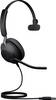 Jabra Evolve2 40, USB-A UC Mono On-ear headset Corded (1075100) Mono Black Microphone mute Phone