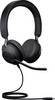 Jabra Evolve2 40, USB-C MS Stereo On-ear headset Corded (1075100) Stereo Black Microphone mute Phone