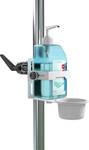 GRAVITY MS 23 DIS 01 W.Height-adjustable disinfectant stand with universal holder white