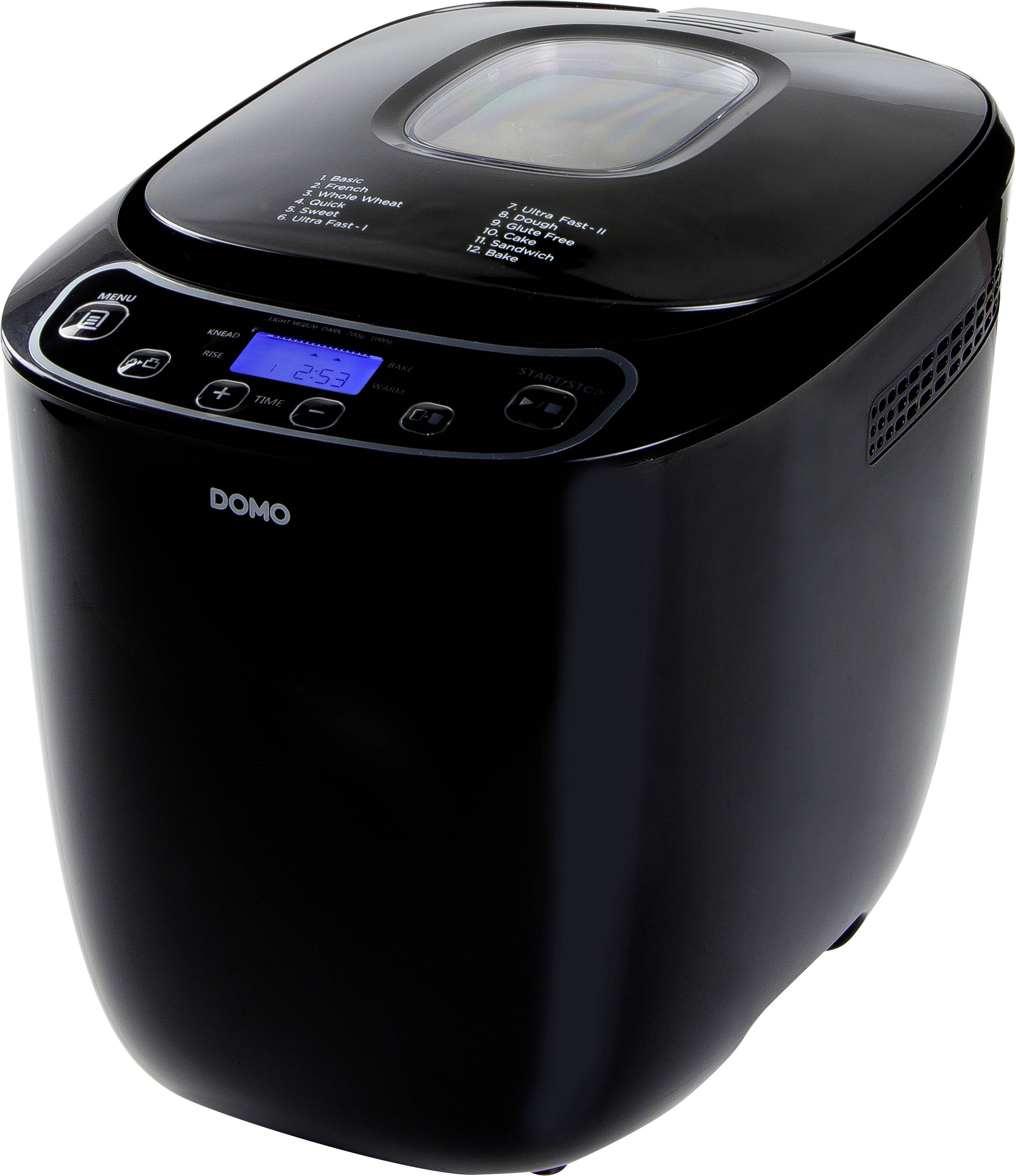 DOMO B3973 Bread maker Timer function, with display 1000 g Black