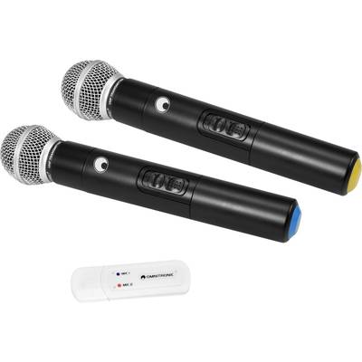 Image of Omnitronic UWM-2HH USB Wireless microphone set Wireless Switch
