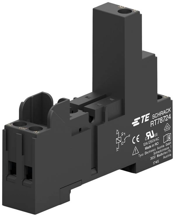TE Connectivity RT78724 Relay socket 1 pc(s)