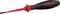 Screwdriver with a black handle and red bit, with 'cimco' printed on the handle and 'SLIM' on the bit.