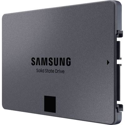 A black Samsung SSD with the inscription 'Samsung Solid State Drive', slightly photographed from the side.