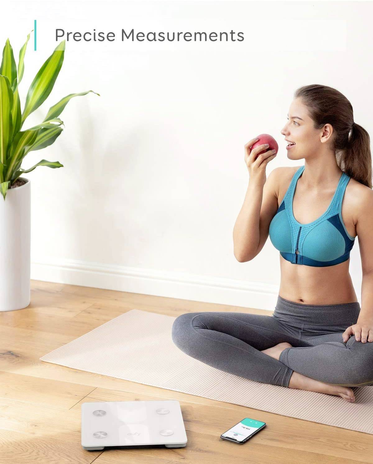 eufy Smart Scale C1 Smart bathroom scales T9146H21 Weight range=180 kg White-6