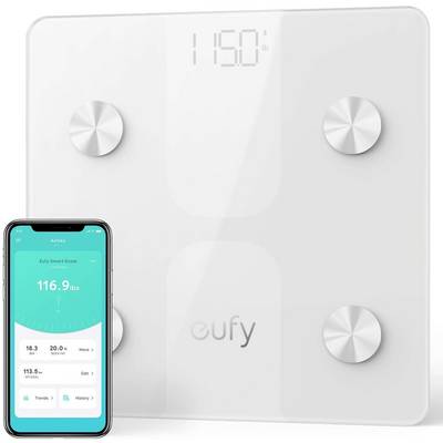 eufy Smart Scale C1 Smart bathroom scales Weight range=180 kg White-0