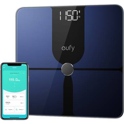 eufy Smart Scale P1 Smart bathroom scales Weight range=150 kg Black 