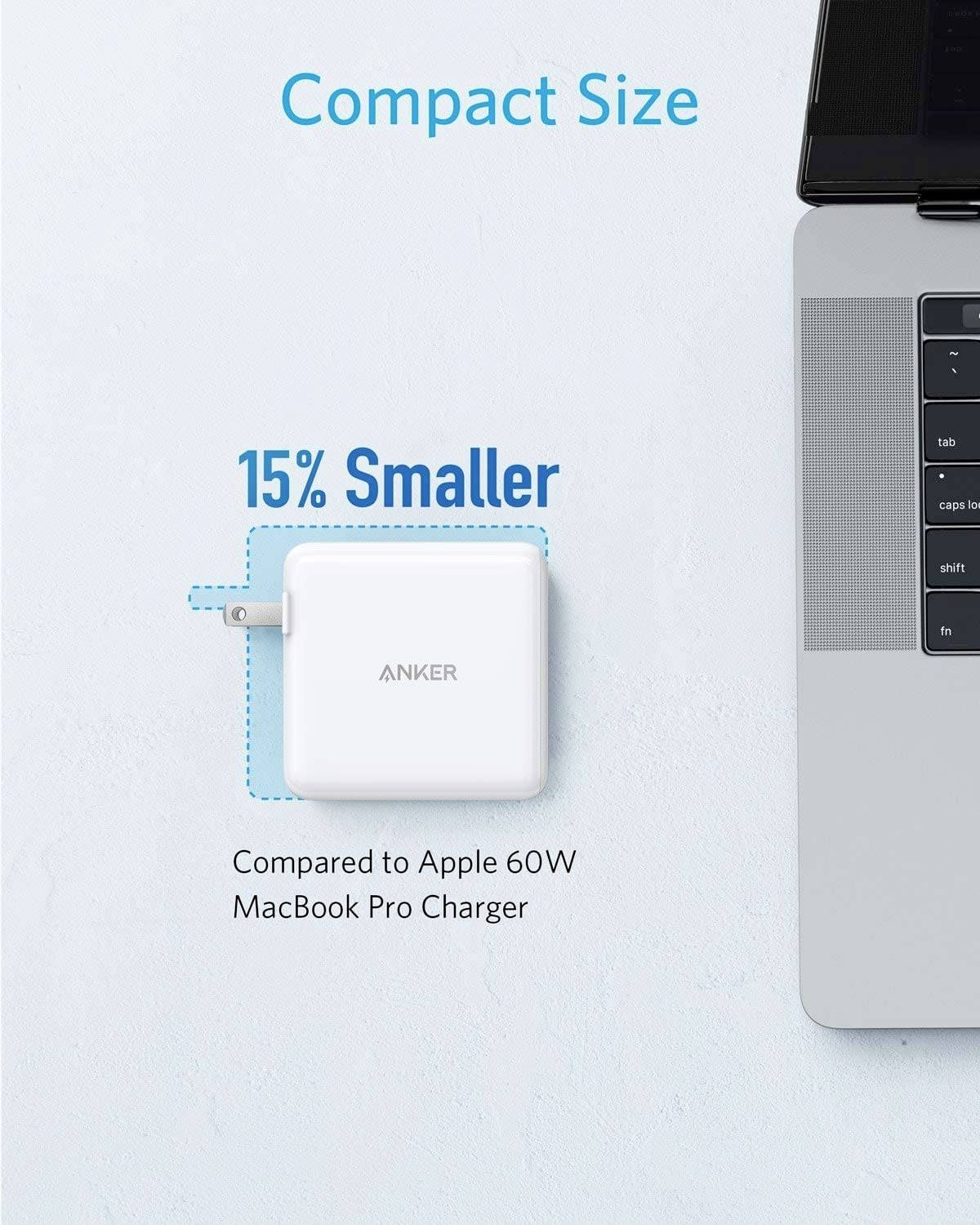 Anker PowerPort+ Atom III USB charger 60 W USB, USB-C® socket White Mains socket-2