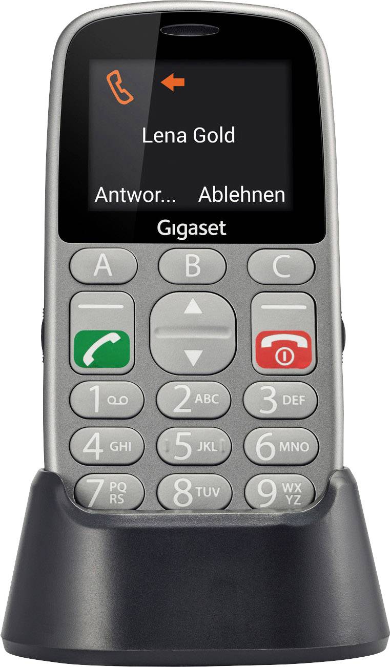 Gigaset GL390 Big button mobile phone Silver