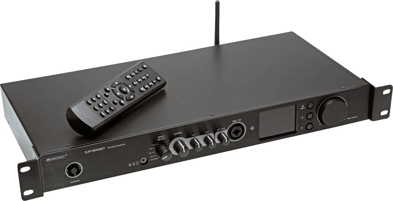 Omnitronic DJP-900NET Hi-Fi internet radio tuner Bluetooth®, DAB+, Internet radio , Wi-Fi