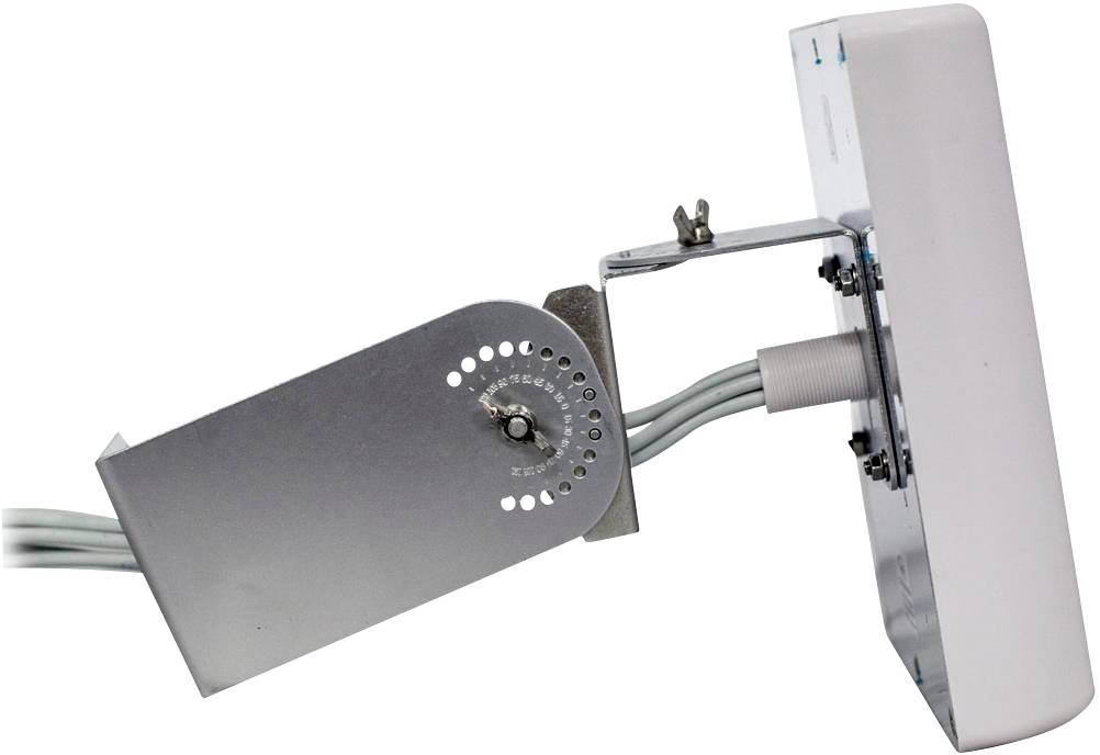 Industrial metal and plastic assembly group with a hinge mechanism and cables, potentially a component of an electrical device.