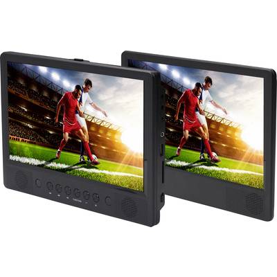 Denver MTW-1086 Headrest DVD player + 2 monitors Screen size diagonal=25.65 cm (10.1 inch)