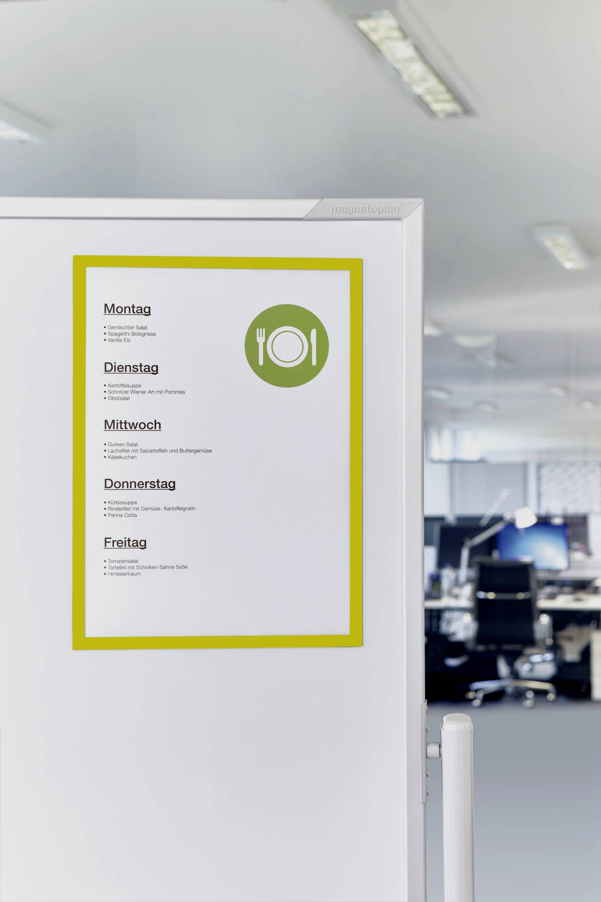 magnetoplan 1130402 Magnetic frame Yellow A3