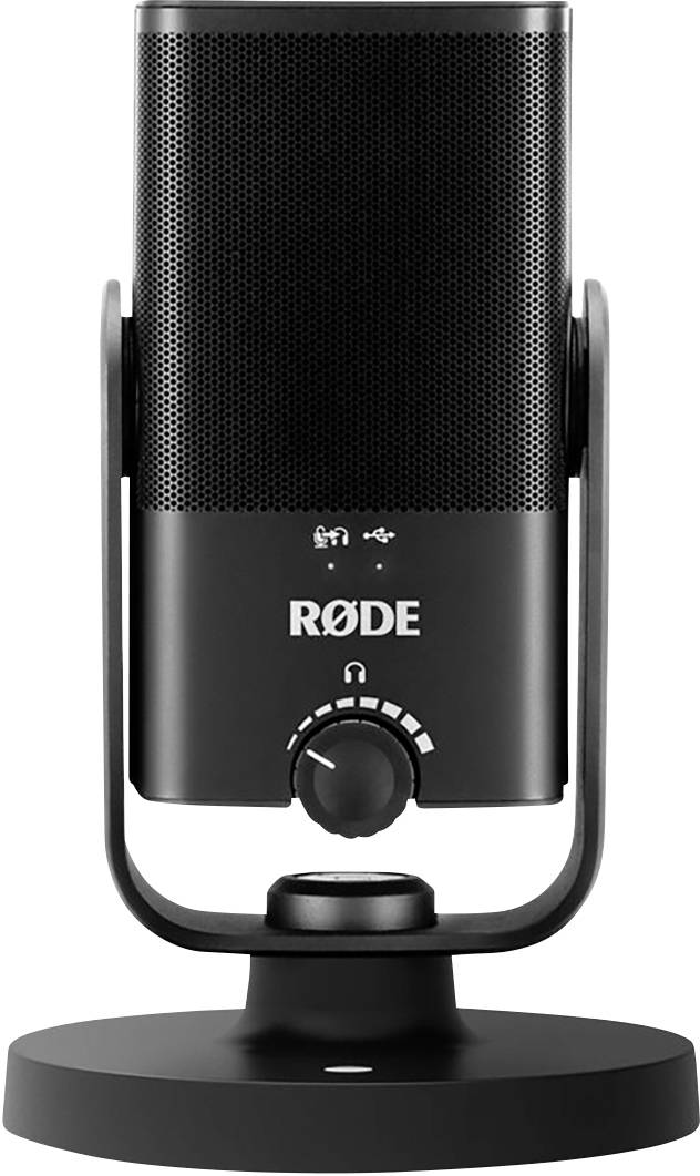 RODE Microphones NT-USB Mini Stand USB microphone Transfer type (details):USB Stand USB C®, Headphone jack (3.5 mm) USB
