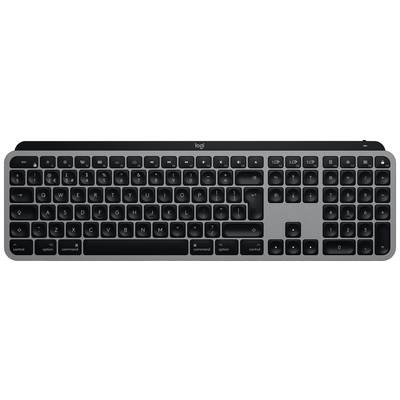 Logitech MX Keys for Mac Bluetooth® Keyboard German, QWERTZ, Macintosh Space Grey Backlit