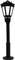 A classic street lamp with a black metal pole and hexagonal lamphead.