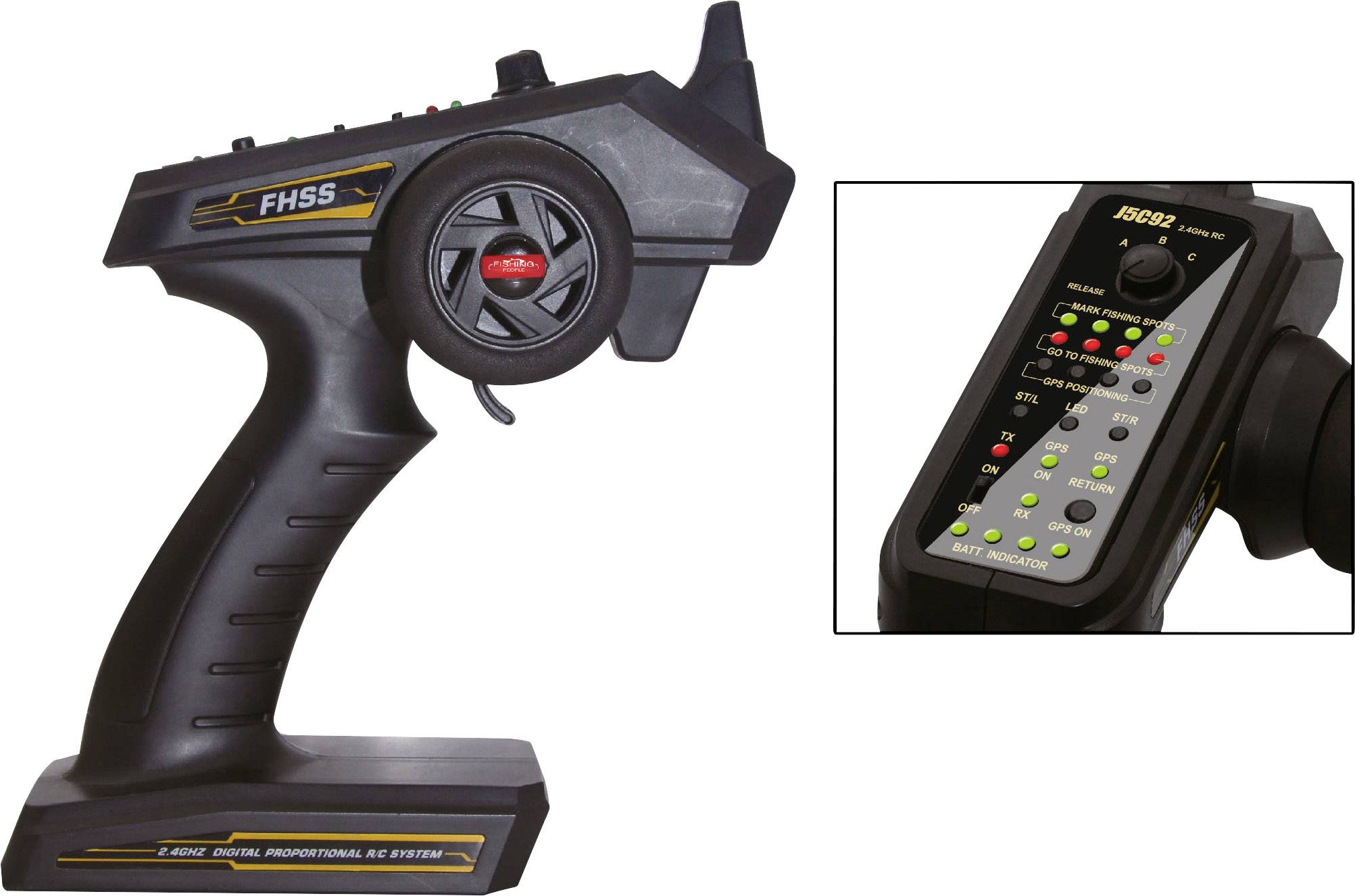 Amewi Fishing surfers RC bait boat RtR 850 mm-5