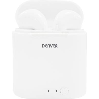Denver TWQ-40 | White In-ear Bluetooth® Electronic (1075101) headphones Buy Conrad