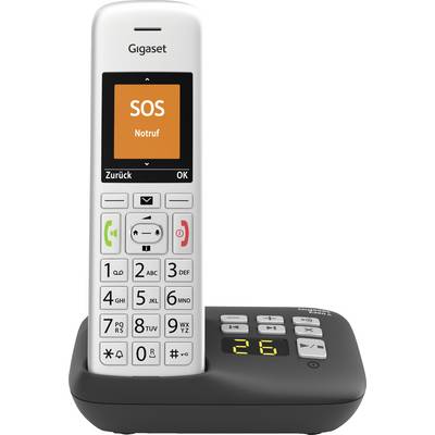 Gigaset E390 A DECT handset Silver-black-0
