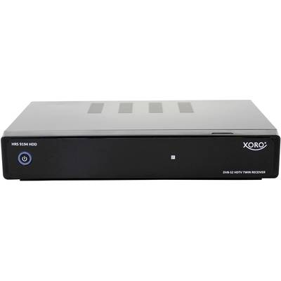 Xoro HRS 9194 SAT receiver Recording function, Built-in hard drive, Twin tuner No. of tuners: 2