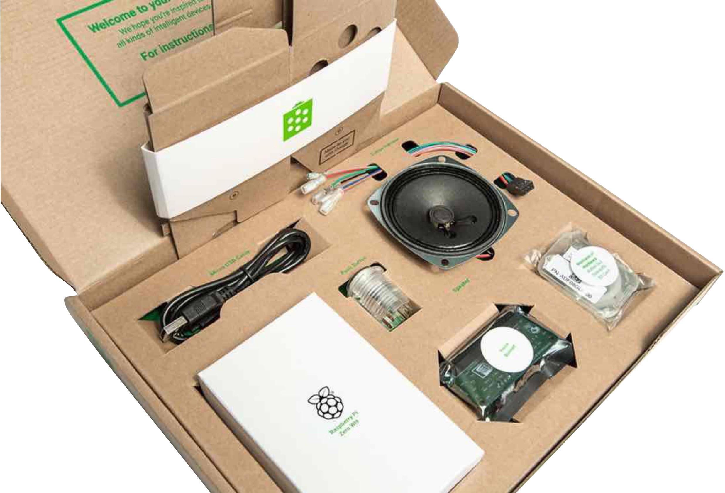 Google AIY Voice Kit v2 Raspberry Pi® Zero WH 512 MB 1 x 1.0 GHz Controller, Housing-3