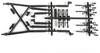 Axial AXIC3191 Spare part Chassis brackets