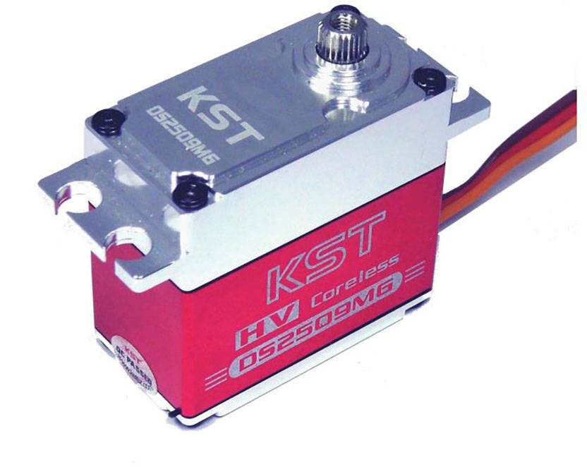 KST Standard servo DS2509MG Digital HV Digital servo Gear box material: Metal