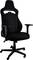 Black gaming chair with ergonomic design, adjustable armrests and five castors. Ideal for comfortable seating during computer gaming.
