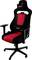 A black and red gaming chair with adjustable armrests and castors. The 'Nitro Concepts' logo is visible on the headrest.