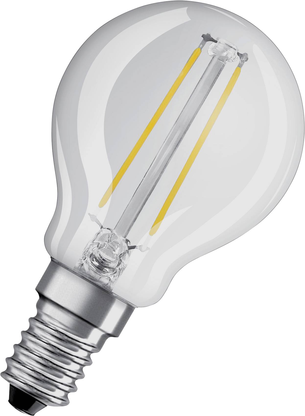 OSRAM 4058075434349 LED (monochrome) EEC F (A - G) E14 Pear shape 1.5 W = 15 W Warm white (Ø x L) 45 mm x 77 mm 1 pc(s)