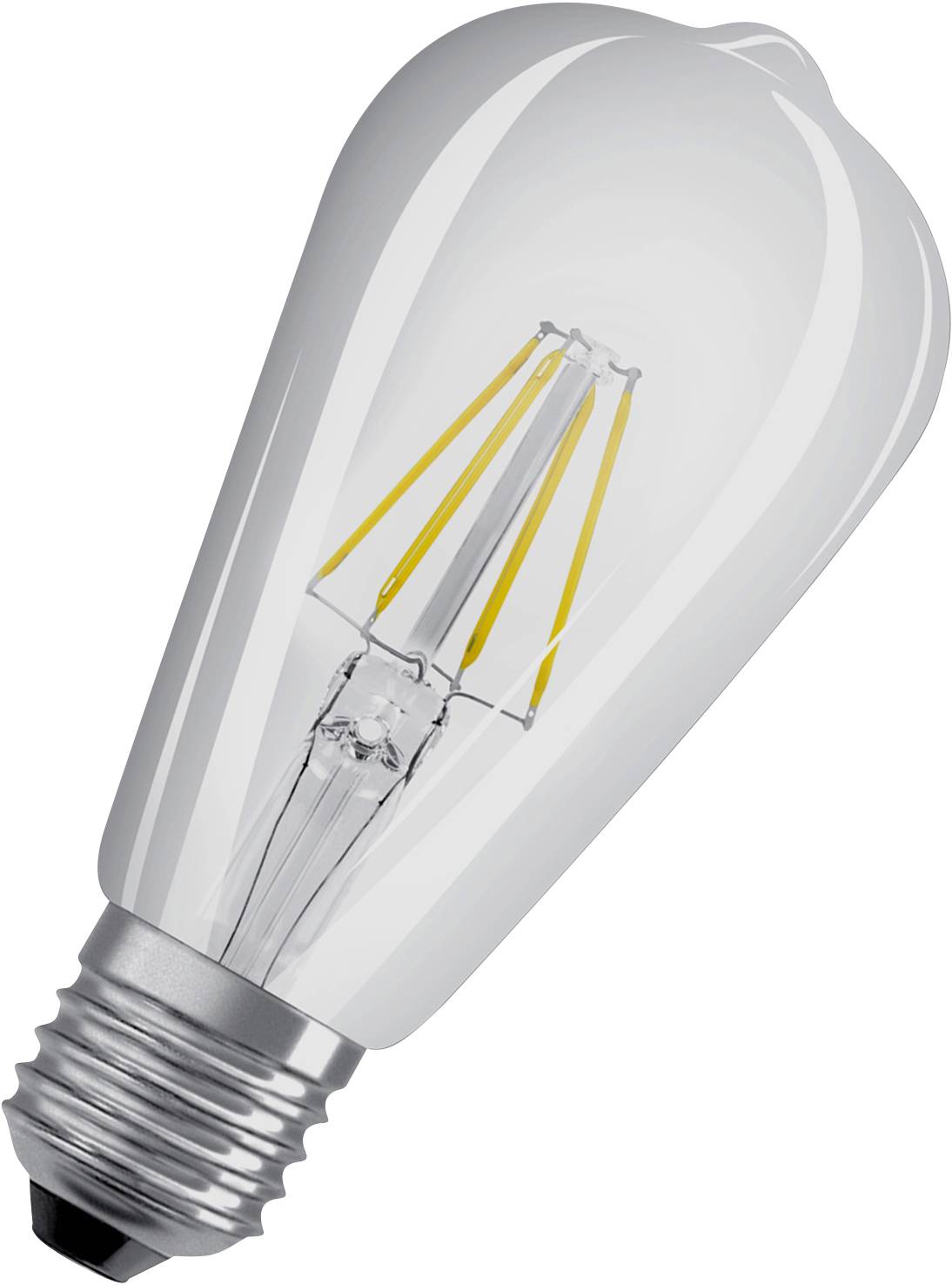 OSRAM 4058075434400 LED (monochrome) EEC E (A - G) E-27 Pear shape 6.5 W = 60 W Warm white (Ø x L) 64 mm x 143 mm 1 pc(s-4