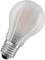 A light bulb with an E27 bayonet cap, showing a subtle glow, against a white background.