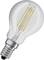 An LED filament bulb with an E27 Edison screw base. Energy-efficient, mimicking traditional light bulb design.