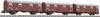 Liliput L260130 N 3er set covered goods wagon of DB