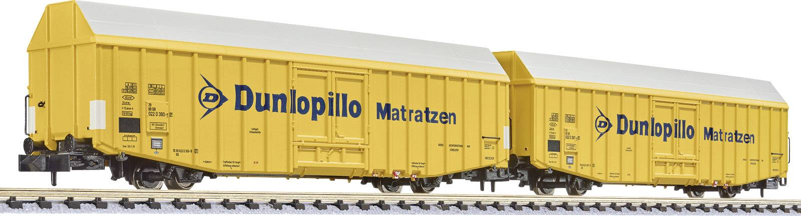 Liliput L260160 N 2er goods wagon Dunlopillo of DB