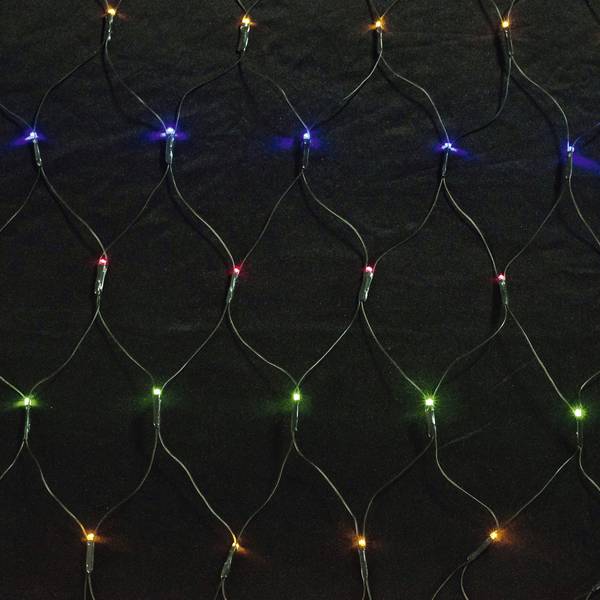 Hellum Grid lighting Inside/outside 100 LED (monochrome) Multi-colour, Warm white