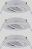 Paulmann 92486 EBL Choose Recess-mount bracket 3-piece set 10 W White