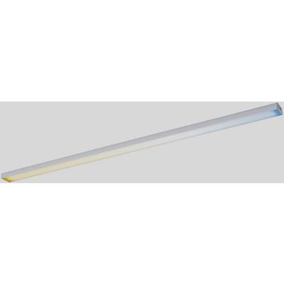 A elongated LED light with a gradient transitioning from warm yellow to cool blue. Ideal for contemporary lighting concepts.