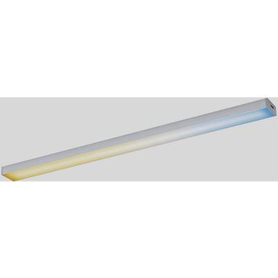 A long LED light with a gradient transitioning from warm yellow to cool blue, suitable for contemporary interior lighting.