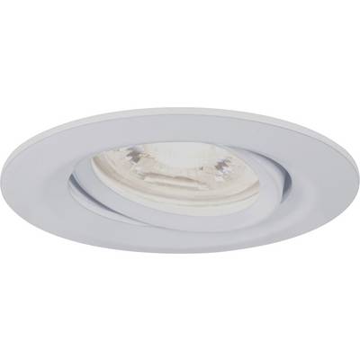 Recessed spotlight in white with an adjustable bezel for targeted illumination. Modern style, suitable for ceiling integration.